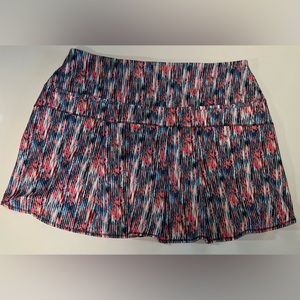 Lucky in Love Multi-Color Tennis Skort XL